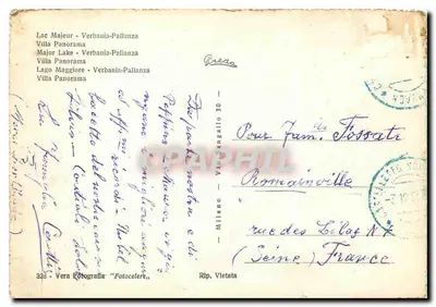 Lago Maggiore - Verbania - Pallanza - Villa Panorama — Rip. Vietata — Rewers