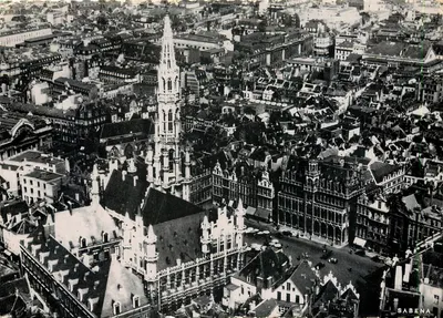 Vista aérea de Bruxelas — editor Sabena — n° 24