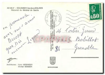Monumentales Kreuz — Gedenkmal für General de Gaulle — IRIS Editions — Rückseite