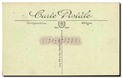 Abbey of Asnières Castle — Surroundings of Montreuil-Bellay — Publisher Lévy Fils & Cie, Paris — Back