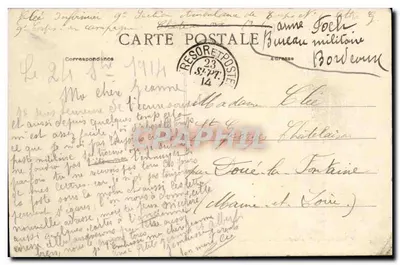 Doué-la-Fontaine (M-et-L) — Town Hall — Publisher H. Chastanet — Back