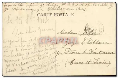 Les Verchers blisko Doué-la-Fontaine — Zamek Bussy-Fontaine — Wyd. H. Chastanet, Doué-la-Fontaine — Rewers