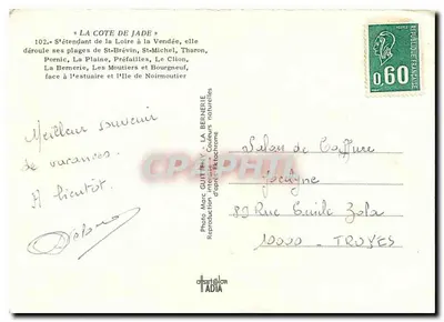 Côte de Jade — Vendée — Foto Marc GUITTENY — Verso