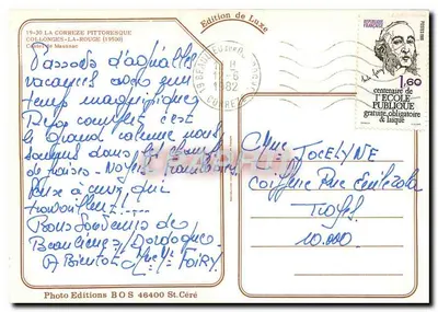 Castelo de Maussac — Collonges-la-Rouge (Corrèze) — Edição de Luxo — Verso