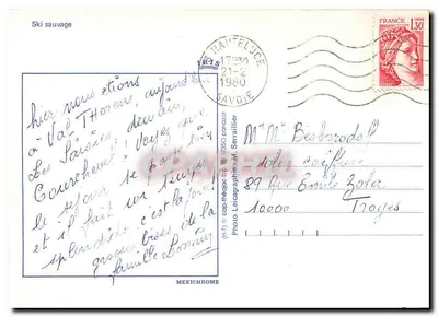 Esqui selvagem — Val Thorens — editor IRIS — Verso