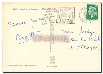 O despertar da Primavera — 2585 — Compagnie des Arts Photographiques, La Clusaz — Verso
