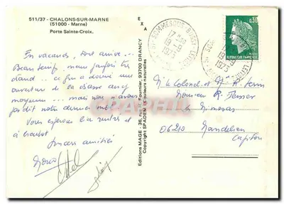 Porta Sainte-Croix — Châlons-sur-Marne — Éditions MAGE — Verso