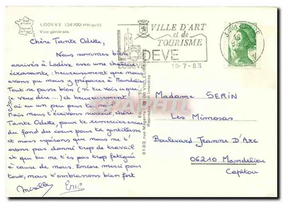 Lodève — Ogólny widok — Miasto Sztuki i Turystyki, Wydawnictwo 'S' — Rewers
