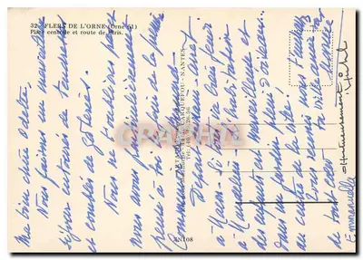 पेरिस के केंद्रीय स्थान और रूट — फ्लर्स-डेल-ओर्न (ओर्न 61) — प्रकाशक AR PAPET - नांतेस — पीछे