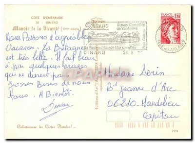 Manoir de la Vicomté — Centrum Rodzinnych Waczyń — Wydawnictwo Sztuki JACQUET 7111 — Rewers