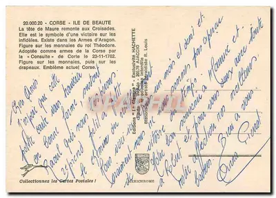 Lenda da Cabeça — Maure — Córsega — Éditions HACHETTE — Verso