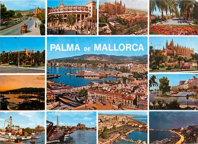 Palma de Mallorca — vista panorâmica e monumentos — Wetticrom, S.A. N.º PM 20 m