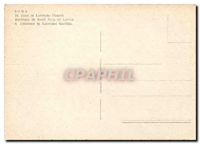 Bazylika św. Jana w Lateranie — figura św. Jana Chrzciciela — Roma — Rewers
