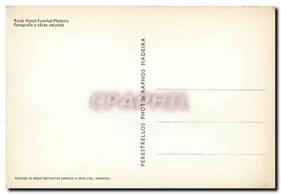 Reids Hotel - Funchal - Madeira — éditeur Perestrello & Sons Ltd., Norwich — Rewers