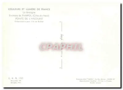Pointe de l'Arcouest — Okolice Paimpol (Côtes-du-Nord) — Wydawnictwo Art YVON — Rewers