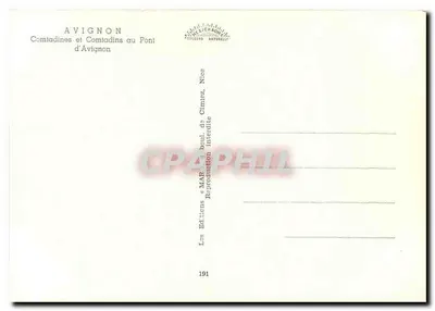 Avignon — Komtadyny i Komtadyni na Mostach w Avignonie — Wydawnictwo MAR, Chimiez — Rewers