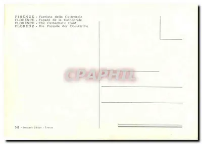Florence - Cathedral of Florence - Innocenti Editor - 349 — Back