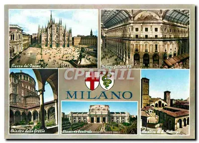 Milão — vista panorâmica de seus monumentos — PACE & C. n°750