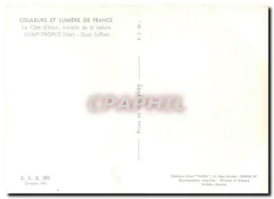 Saint-Tropez — Quai Suffren — Wydawnictwo Art YVON — Rewers
