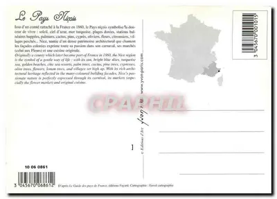Pays Niçois — Karta pocztowa turystyczna — Éditions Fayard — Rewers