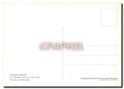 Le Ciarlatano — Obraz Pietra Longhi — Wydawca C. Ferrari, Wenecja — Rewers