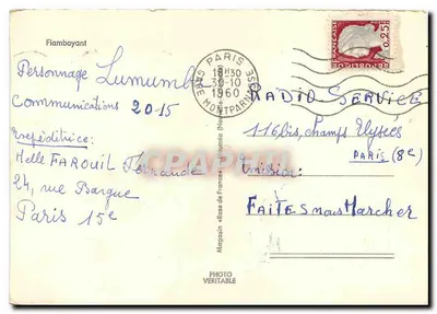 Flamboyant — Paryż, 1930 — Photo Véritable — Rewers
