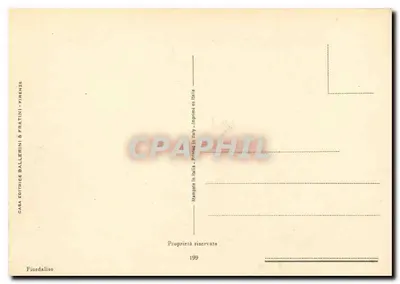 Flores de centauréia — ilustração — Casa Editrice Ballerini & Fratini, Fiordaliso — Verso