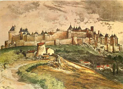 Carcassonne — Vista geral da Cidade — Edições GREFF