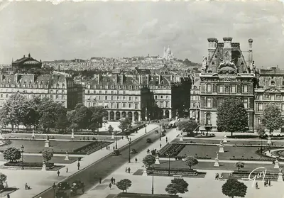 A butte Montmartre vista do palácio do Louvre — Éditions N. Guy, n° 789