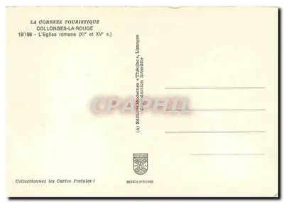 Collonges-la-Rouge — A igreja romana (séculos XI e XV) — Editora IRIS — Verso