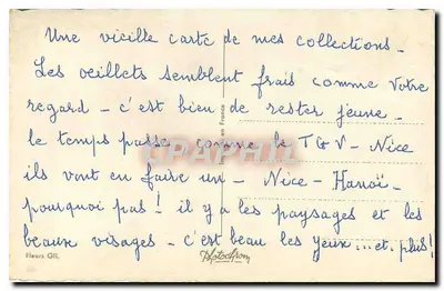 Flower bouquet — Fleurs GIL — Printed in France — Back