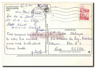 Nice — widok panoramiczny — n° 100 — Rewers