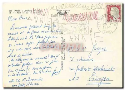 Port w Les Sables-d'Olonne — Widok portu — Kolekcja Naturalna — Rewers