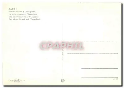 Capri — Marina Piccola i Faraglioni — Wydawnictwo z Mediolanu — Rewers