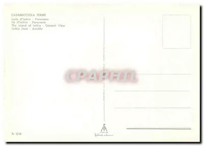 Casamicciola Terme — panorama — G.M. Milano 1960, n° 1/16 — Rewers