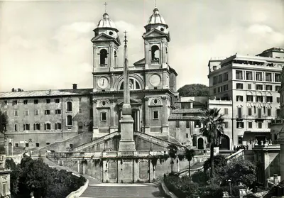 Roma — Trinità dei Monti — editor Bromofoto Milão, n° 109