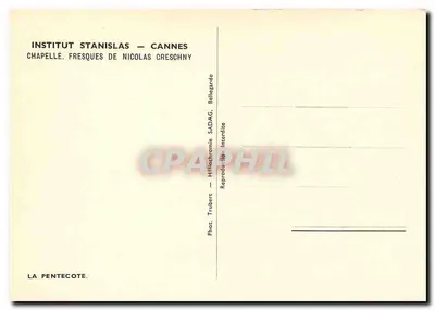 Pentecostes — freska Nicolas Creschny — Instytut Stanislas, Cannes — Rewers