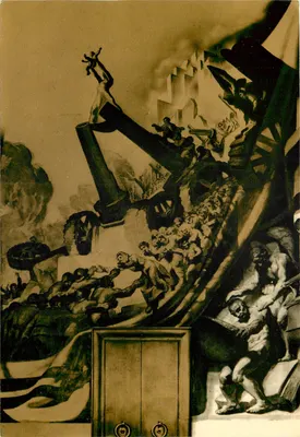 Salle des Conseils — Palais des Nations — Genève — Peinture murale de J.-M. Sert