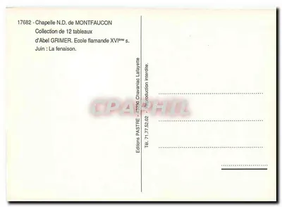 Kaplica NMP Montfaucón — kolekcja Abel Grimer — szkoła flamandzka XVI wieku — Rewers