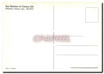 San Martino al Cimino — Abpia: wnętrze (XII–XIV w.) — Fratelli Vasari — Rewers