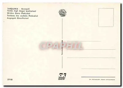 Tarquinia - Necropoli - Grobowiec Augurów (szczególny) — wydawnictwo Rotafcolor Milan — Rewers
