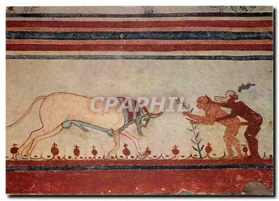 TARQUINIA - Necrópolis - Tumba dos Taurinos - Detalhe