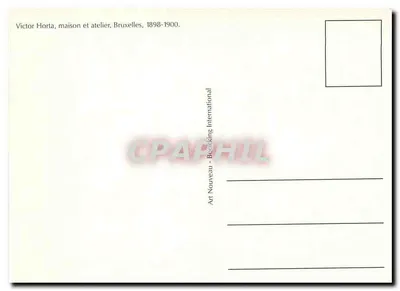 Wnętrze domu i warsztatu Victora Horta — Bruksela — Art Nouveau International — Rewers