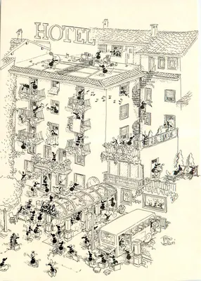 Hotel America — desenho de Fabio Vettori — editor Hotel America