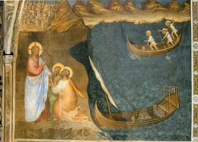 Padova - Baptistério do Duomo — Vocação de André e Simão Pedro — Edições Giusto de' Menabuoi