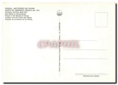 Padoue - Baptysterium Duomo — freska Giusta de' Menabuoi — XIV wiek — Rewers
