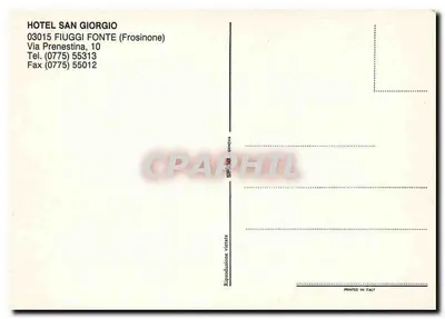 Jardim do hotel San Giorgio — vista aérea — Hotel San Giorgio, Fiuggi Fonte (Frosinone) — Verso