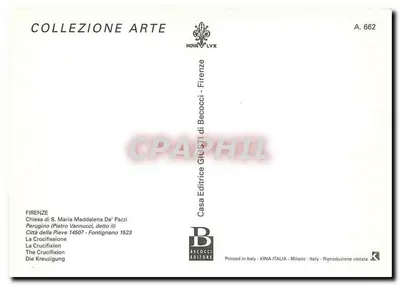 Krucyfikcja — fresk — Casa Editrice Becocci, n° A. 662 — Rewers