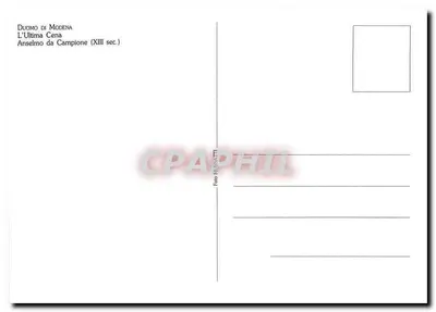 Obiad Ostatniej Wieczerzy — Anselme de Campione (XIII wiek) — Rewers