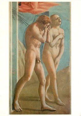 Adão e Eva expulsos do Paraíso Terrestre — Masaccio — Edição Casa Becocci, série A.938
